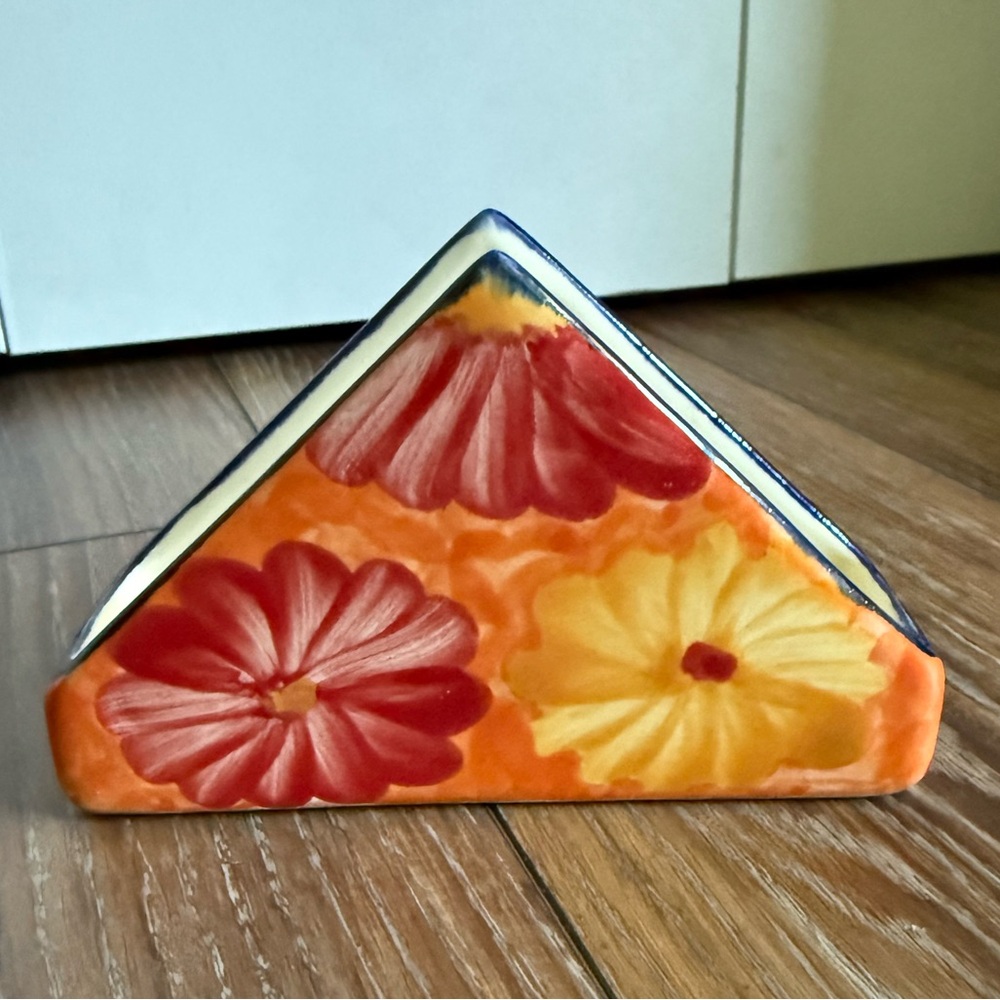 Talavera Style Mexican Napkin Holder